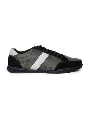 grey striped lace up sneaker - 17156721 - Standard Image - 2