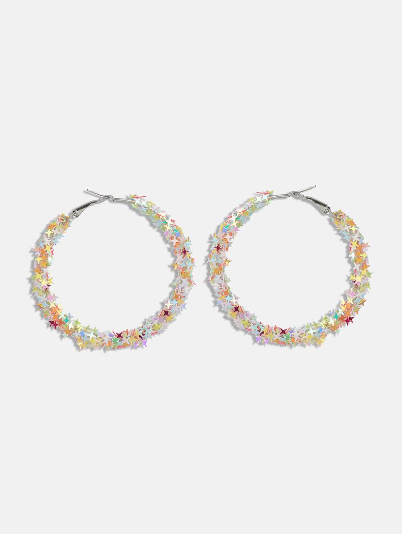 multi colored metal hoop earring - 17157674 - Zoom Image - 1