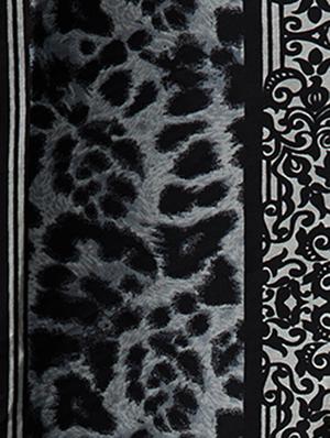 animal printed saree with blouse - 17157890 - Standard Image - 4