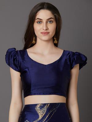 abstract printed saree with blouse - 17157891 - Standard Image - 3