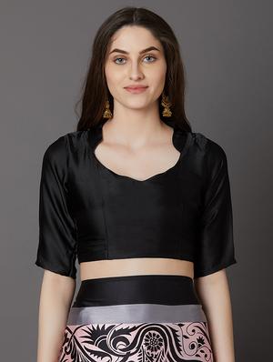 pastel printed saree with blouse - 17157892 - Standard Image - 3