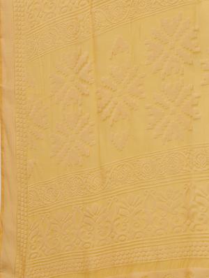 self printed saree with blouse - 17157910 - Standard Image - 4
