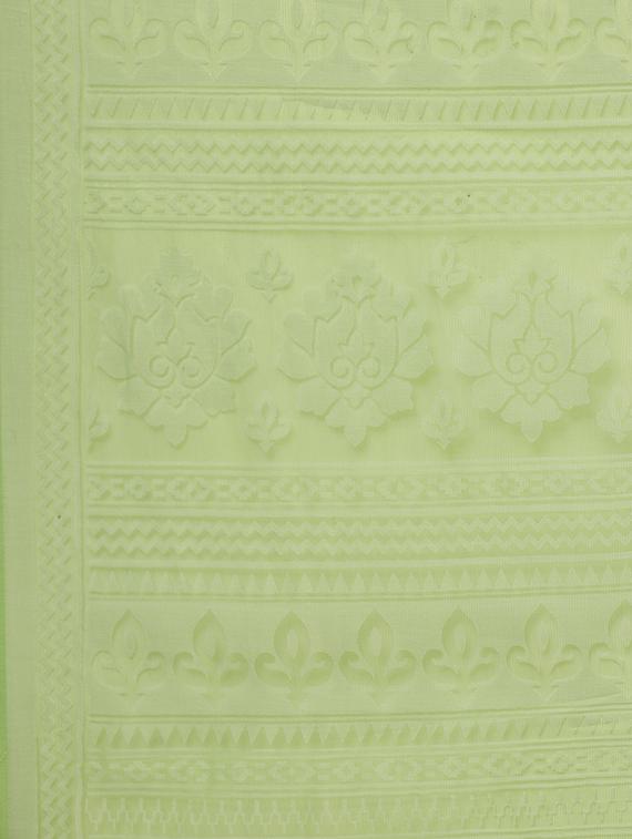 self printed saree with blouse - 17157912 - Zoom Image - 4