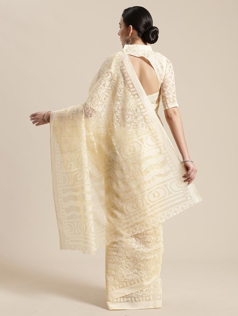 pastel printed saree with blouse - 17157913 - Zoom Image - 2