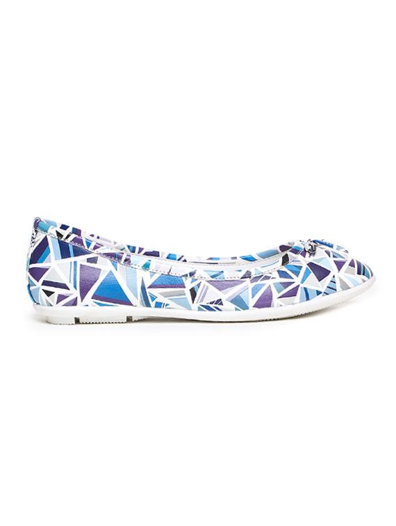 blue printed slip on ballerina - 17157970 - Zoom Image - 2