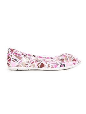 pink printed slip on ballerina - 17157971 - Standard Image - 2