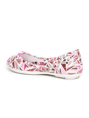 pink printed slip on ballerina - 17157971 - Standard Image - 3