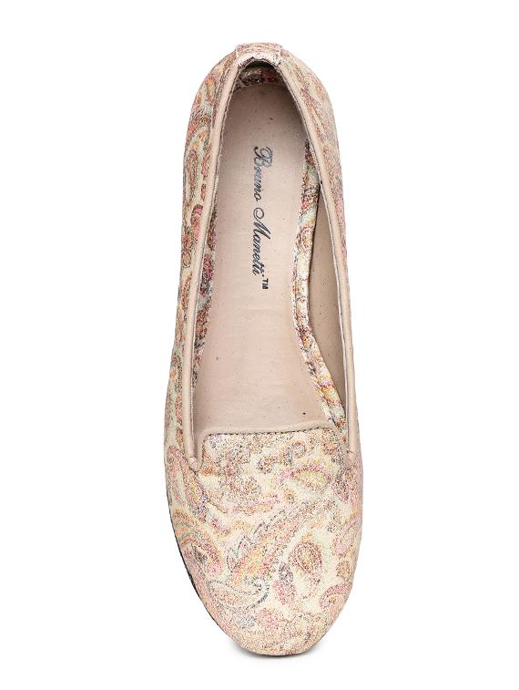 beige printed slip on ballerina - 17157976 - Zoom Image - 4