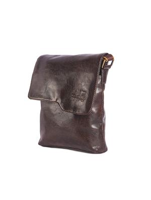 brown leatherette (pu) messengerbag - 17158052 - Standard Image - 4