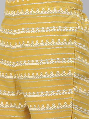 green cotton kurta salwar set - 17158232 - Standard Image - 5