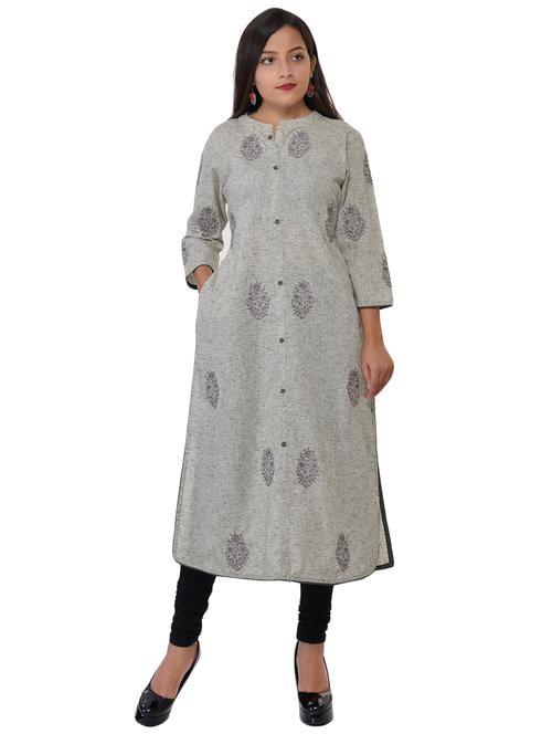 embroidered straight kurta - 17159099 - Standard Image - 1