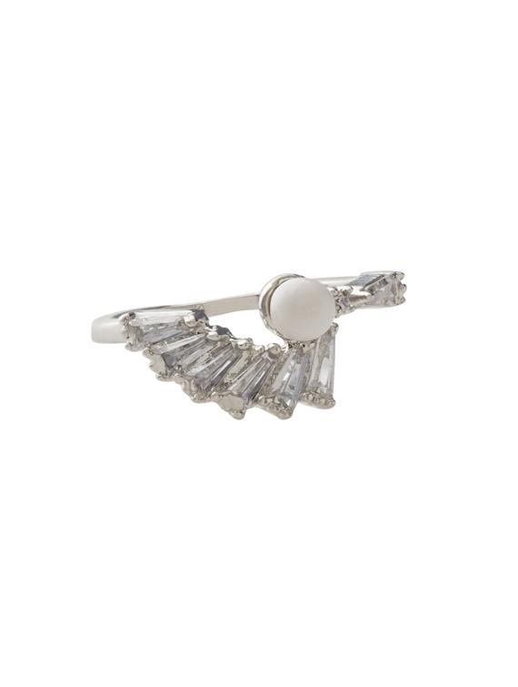 white brass finger ring - 17159109 - Zoom Image - 2