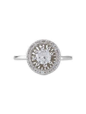 white brass finger ring - 17159111 - Standard Image - 2