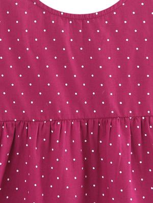 red cotton frock - 17159243 - Standard Image - 3