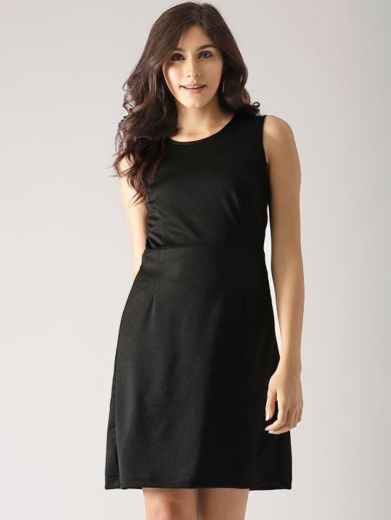 round neck a-line dress - 17159613 - Zoom Image - 1