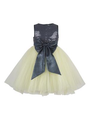 yellow polyester frock - 17159687 - Standard Image - 2
