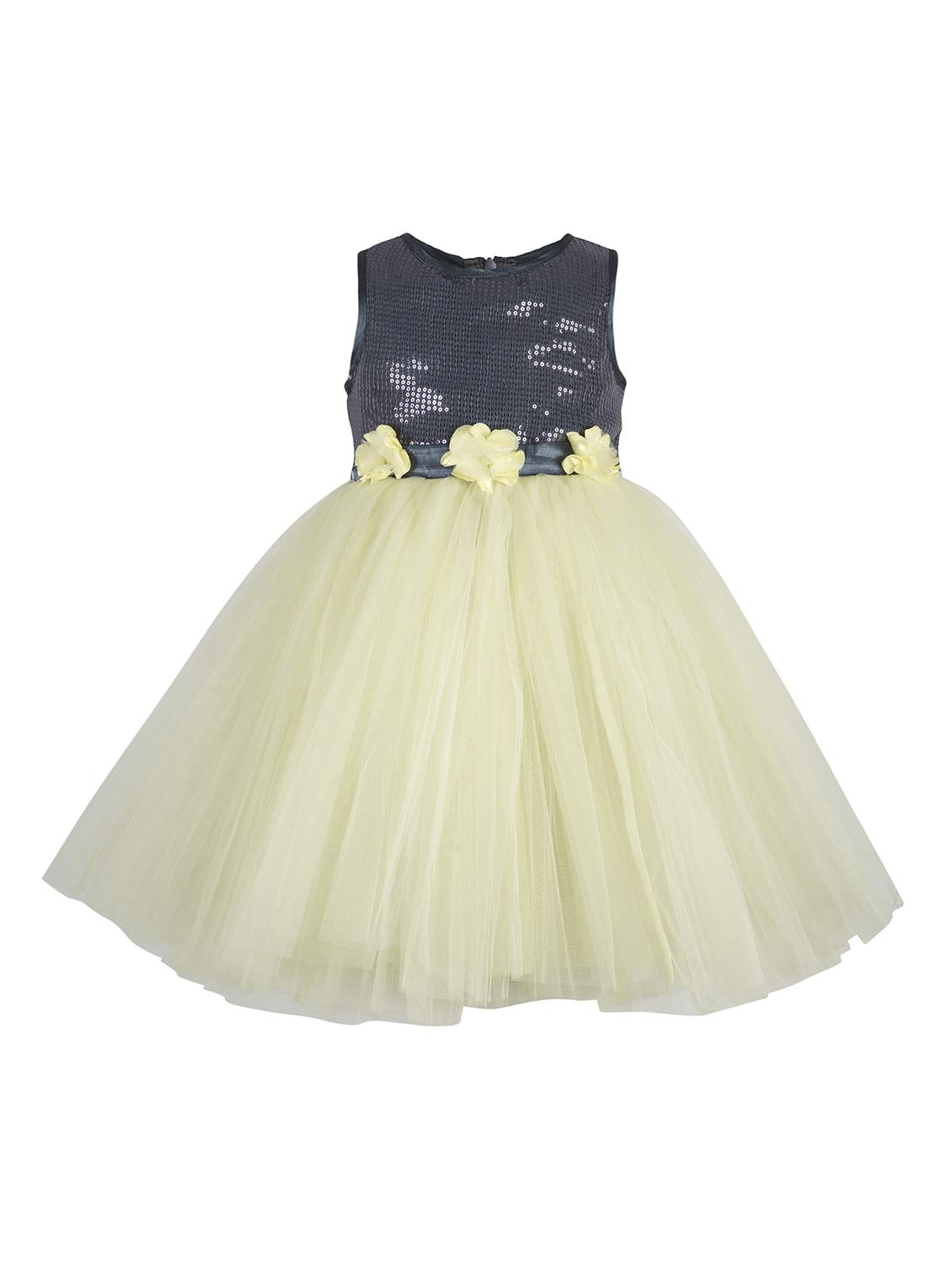 yellow polyester frock - 17159687 - Zoom Image - 1