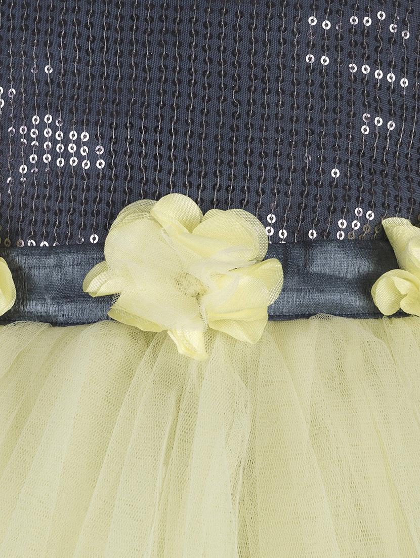 yellow polyester frock - 17159687 - Zoom Image - 3