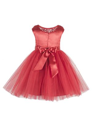 red polyester frock - 17159688 - Standard Image - 2