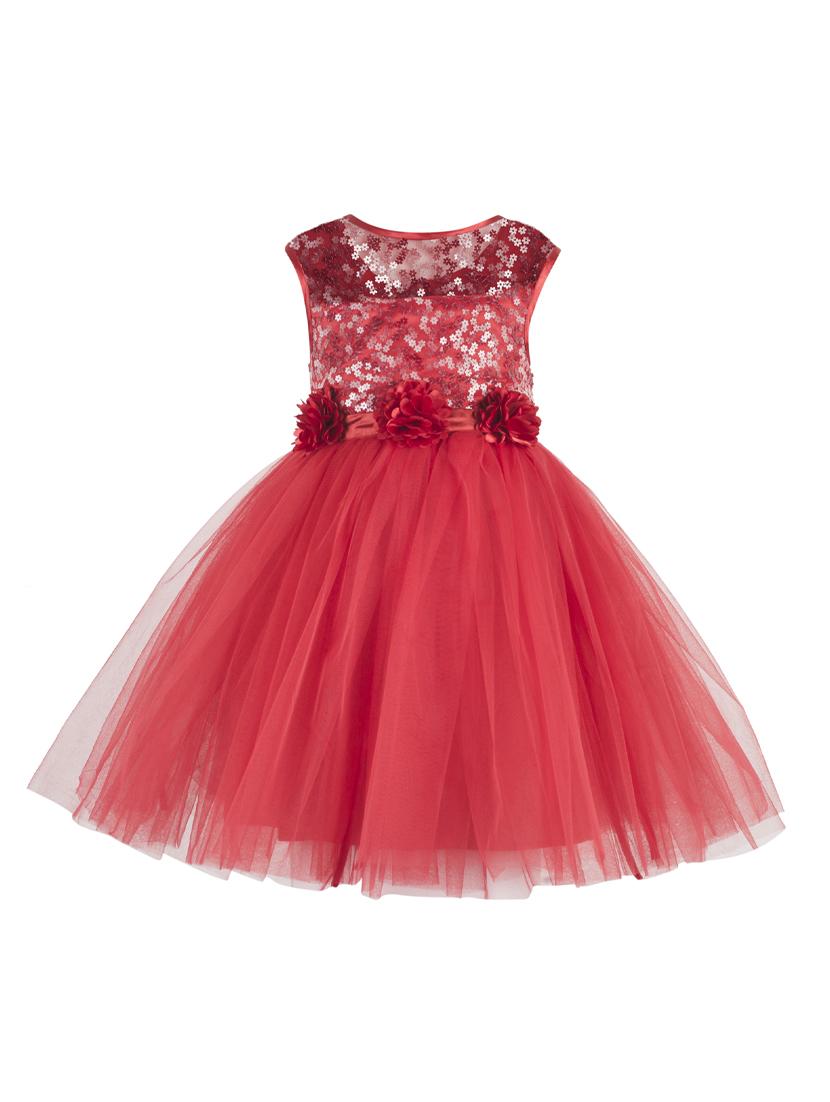 red polyester frock - 17159688 - Zoom Image - 1