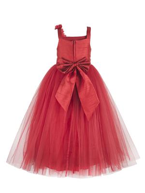 red polyester frock - 17159689 - Standard Image - 2