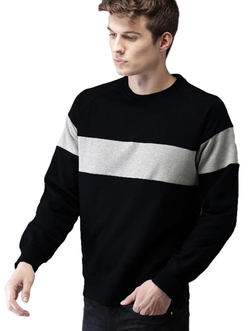 black color block sweatshirt - 17160370 - Standard Image - 1