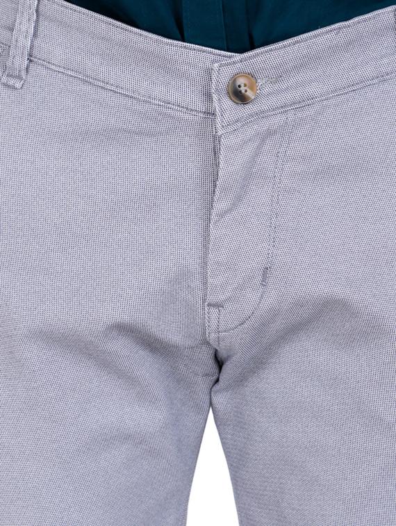 grey textured flat front casual trouser - 17160858 - Zoom Image - 5