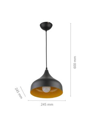 designer lighting single metal pendent - 17161243 - Standard Image - 4