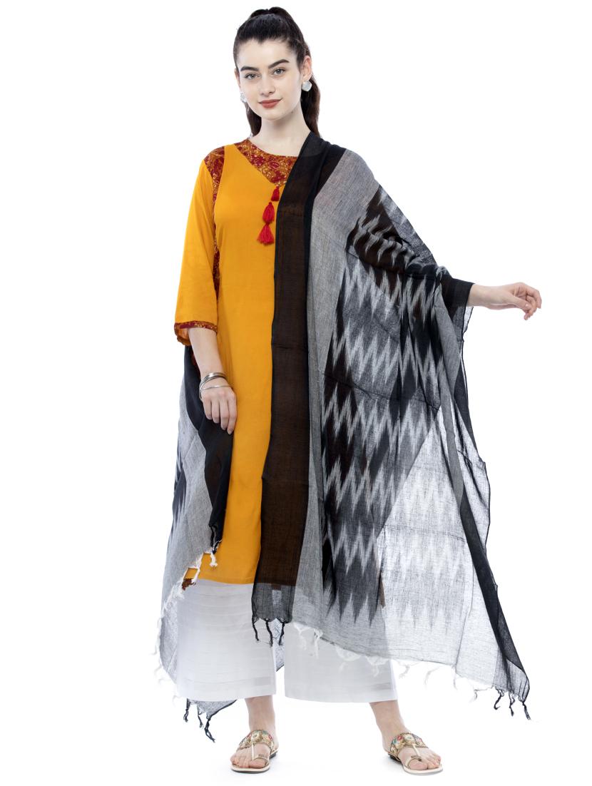 ikat motif dupatta - 17161607 - Zoom Image - 1