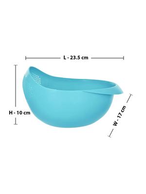 plastic rice bowl storing and straining washing bowl - 17161694 - Standard Image - 6