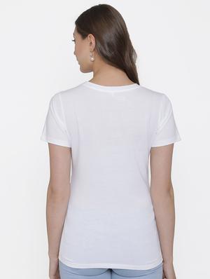 round neck solid regular tee - 17161891 - Standard Image - 3