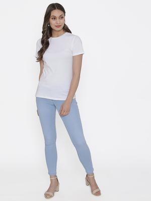 round neck solid regular tee - 17161891 - Standard Image - 4