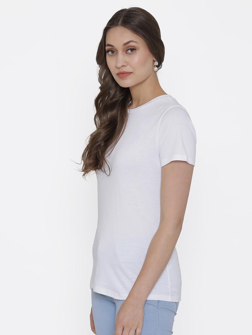 round neck solid regular tee - 17161891 - Zoom Image - 2