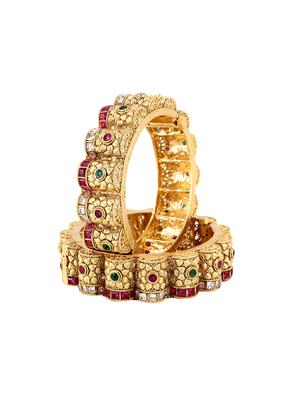 gold tone gold plated bangles - 17161931 - Standard Image - 2