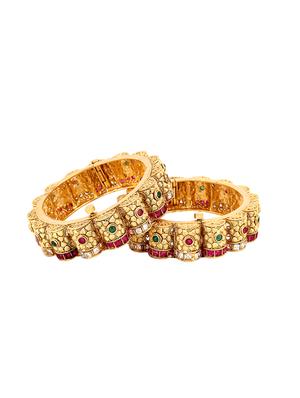gold tone gold plated bangles - 17161931 - Standard Image - 3