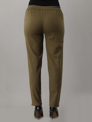 mid rise cigarette pants trouser - 17162951 - Standard Image - 3