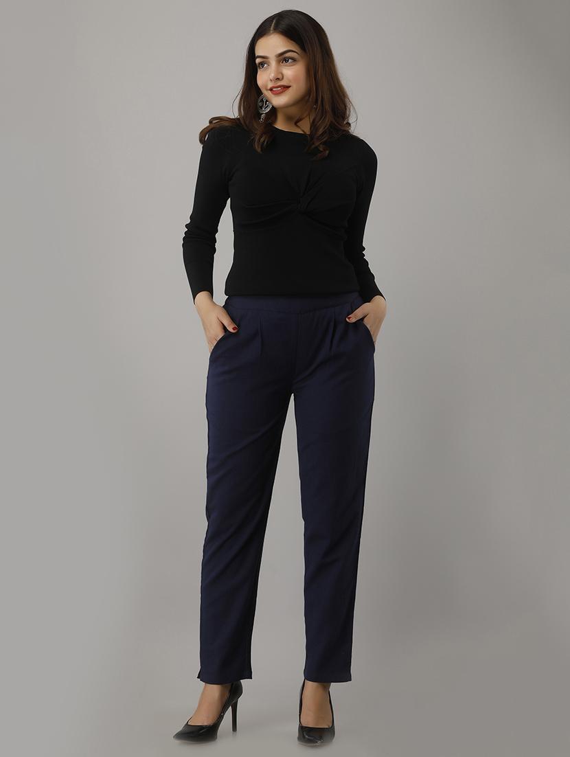 mid rise cigarette pants trouser - 17162952 - Zoom Image - 4