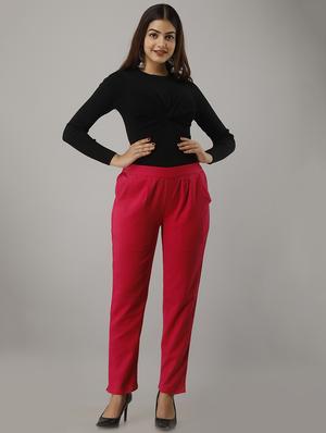 mid rise cigarette pants trouser - 17162954 - Standard Image - 4