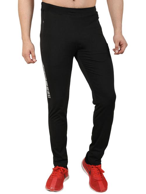 black solid full length track pant - 17162972 - Very Small Image - 1