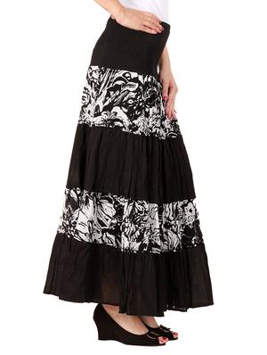 printed tiered skirt - 17163341 - Standard Image - 2
