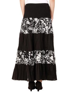 printed tiered skirt - 17163341 - Standard Image - 3