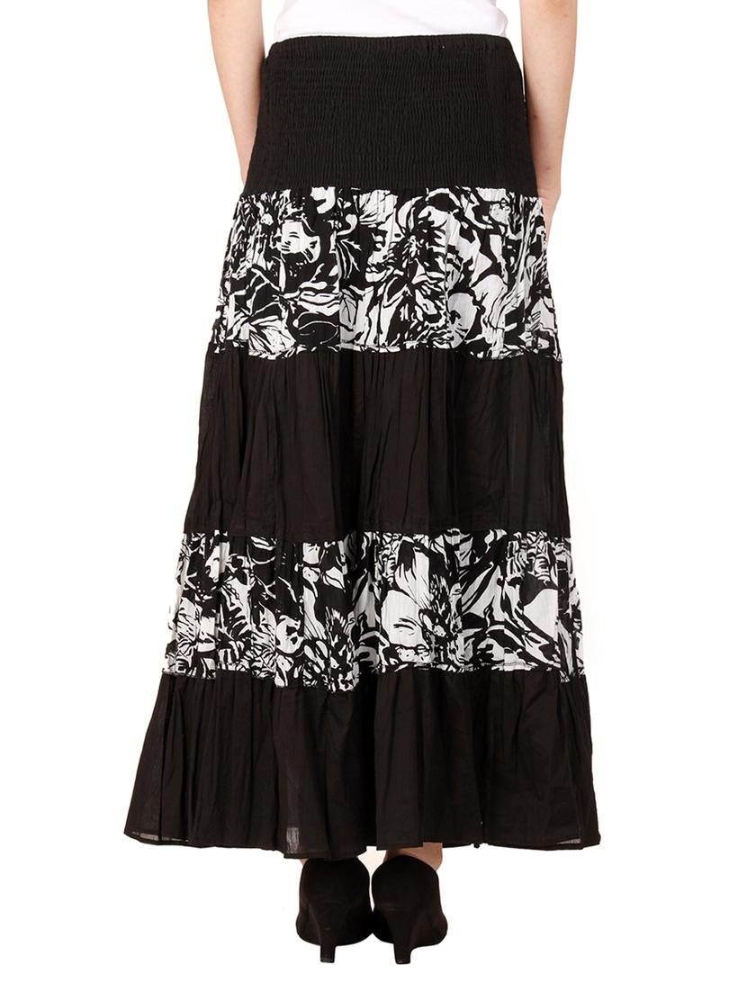 printed tiered skirt - 17163341 - Zoom Image - 3