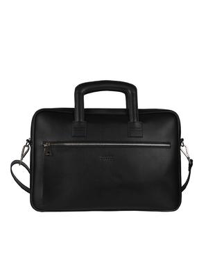 black leatherette laptopbag - 17164069 - Standard Image - 4