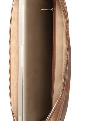 brown leatherette laptopbag - 17164071 - Standard Image - 3
