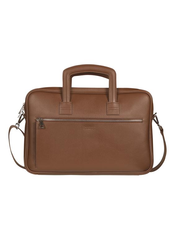 brown leatherette laptopbag - 17164071 - Zoom Image - 2