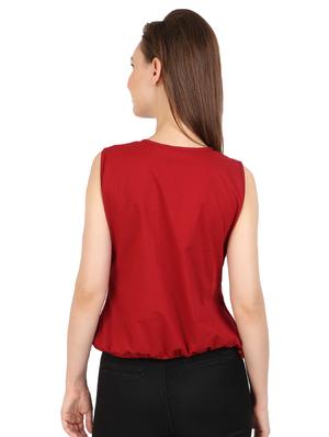 tie up neck blouson top - 17164173 - Standard Image - 3