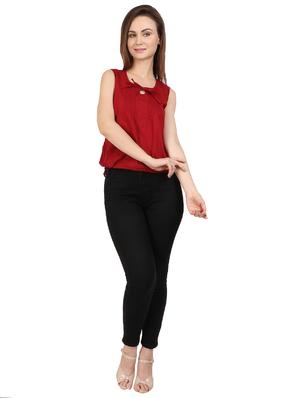 tie up neck blouson top - 17164173 - Standard Image - 4