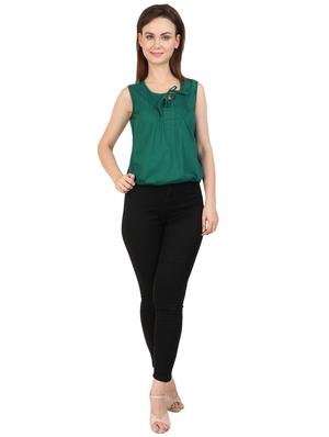 tie up neck blouson top - 17164175 - Standard Image - 4