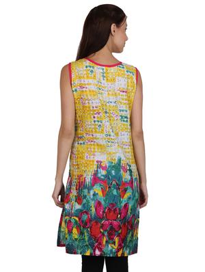 printed side slit kurta - 17164246 - Standard Image - 3