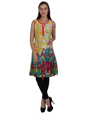 printed side slit kurta - 17164246 - Standard Image - 4